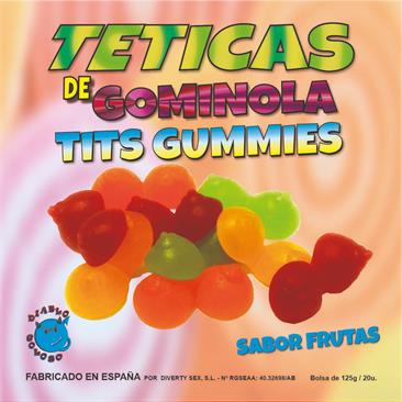 DIVERTY SEX CAJA DE GOMINOLAS DE PECHO SABOR FRUTAS