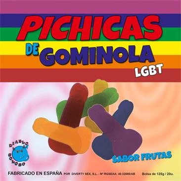DULCISWEET CAJA GOMINOLAS PITO SABOR FRUTAS LGBTQ+
