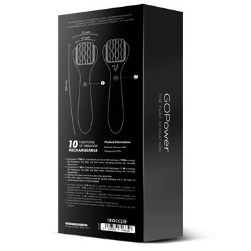 GOPOWER GAYA MASAJEADOR DOBLE FUNCIÓN USB SILICONA