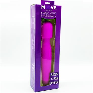 MOOVE MAGIC WAND MASAJEADOR SILICONA PURPURA