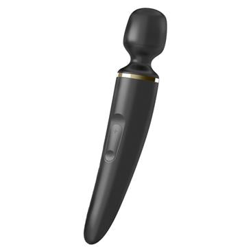 SATISFYER MASAJEADOR WAND-ER WOMAN NEGRO Y DORADO