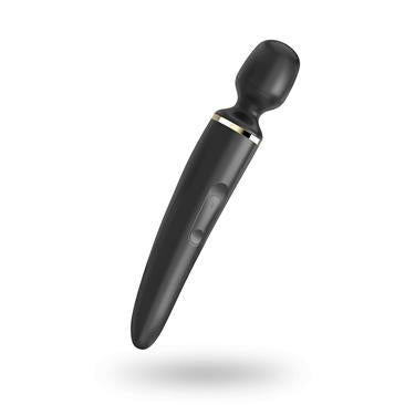 SATISFYER MASAJEADOR WAND-ER WOMAN NEGRO Y DORADO