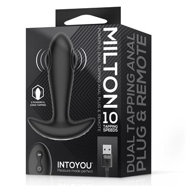 INTOYOU MILTON PLUG ANAL CON DOBLE TAPPING Y CONTROL REMOTO