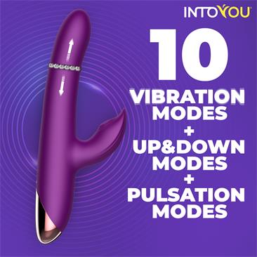 INTOYOU APP SERIES SENDEL VIBRADOR CON ANILLO DE BOLAS INTERNAS UP AND DOWN Y PULSACIÓN CON APP