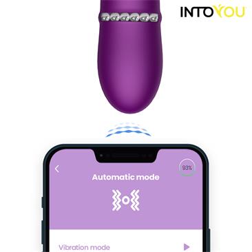 INTOYOU APP SERIES SENDEL VIBRADOR CON ANILLO DE BOLAS INTERNAS UP AND DOWN Y PULSACIÓN CON APP