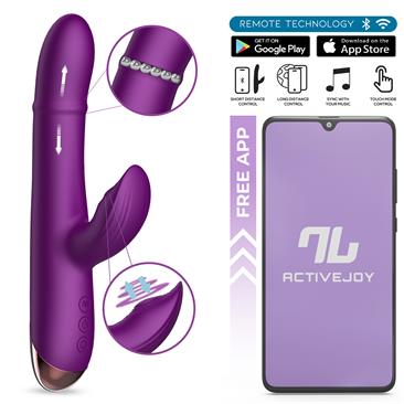 INTOYOU APP SERIES SENDEL VIBRADOR CON ANILLO DE BOLAS INTERNAS UP AND DOWN Y PULSACIÓN CON APP