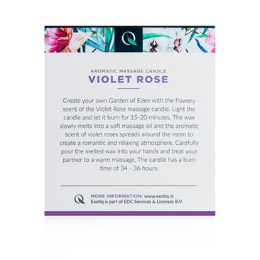 EXOTIQ VELA DE MASAJE ROSA VIOLETA - 200G