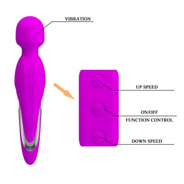 PRETTYLOVE VIBRADOR MORTIMER USB PURPURA