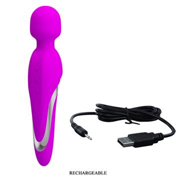 PRETTYLOVE VIBRADOR MORTIMER USB PURPURA