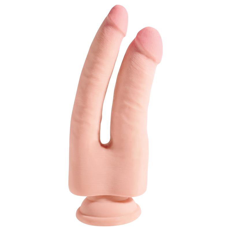 Dildo Doble Penetración Triple Densidad Plus 9.5 Natural