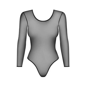 B124 Body Semi Transparente Manga Larga L/XL