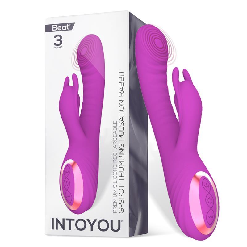 Beat3 Vibrador con Punto G con Pulsación 3 Motores