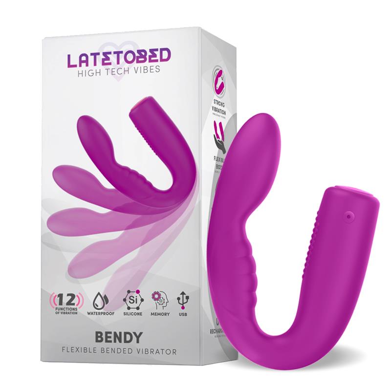 Bendy Vibrador Flexible USB Impermeable Silicona