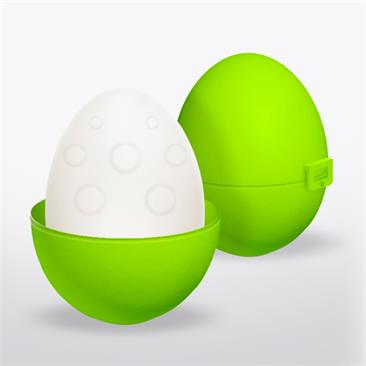 Bumpy Huevo Masturbador Elástico Silicona Verde