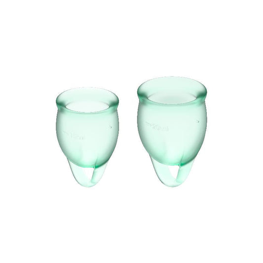 Copas Menstruales Feel Confident Light Green Pack de 2