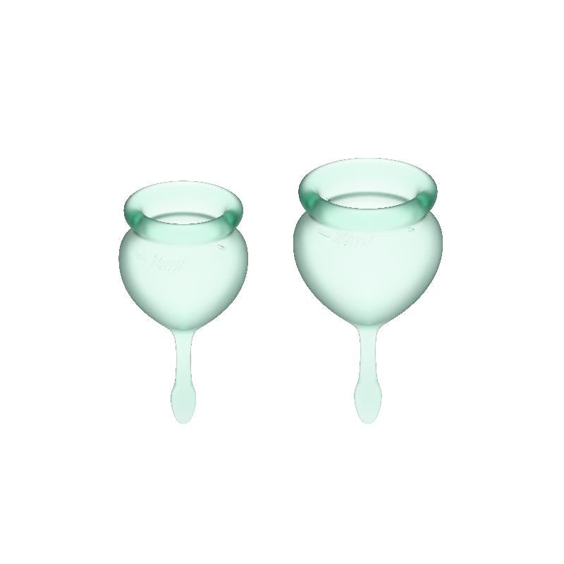 Copas Menstruales Feel Good Light Green Pack de 2