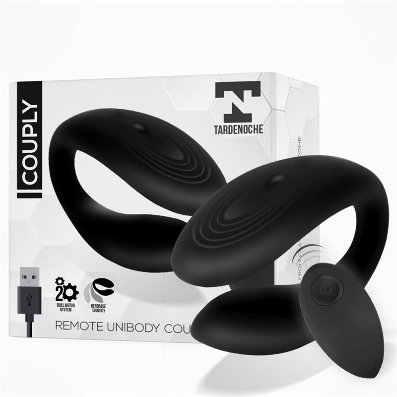 Couply Juguete para Parejas con Control Remoto USB Unibody Silicona Líquida