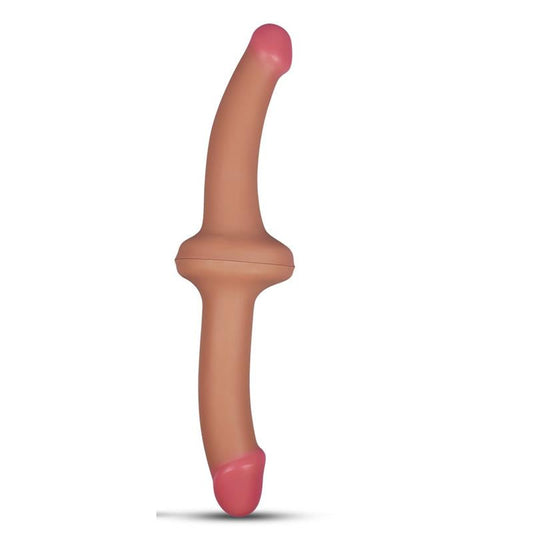 Dildo Doble 12.5 Silicona Líquida Natural