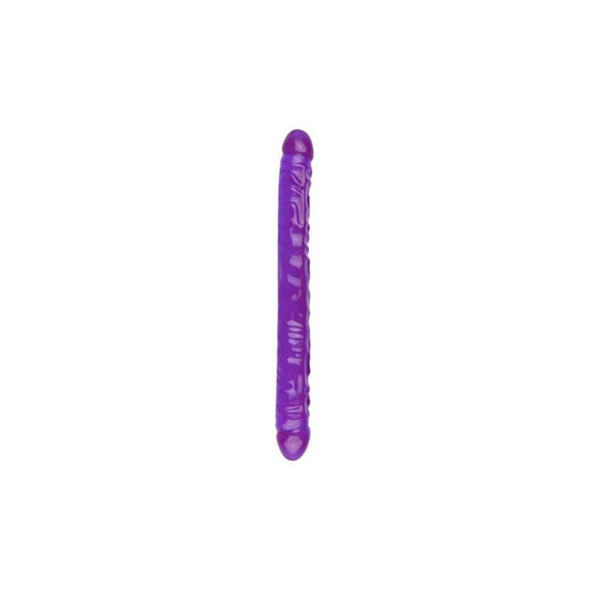 Dildo Doble Double Dong Púrpura 45 cm