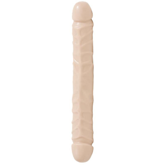 Dildo Doble Jr. Veined Natural