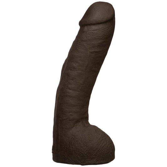 Dildo Dual Density Hung Chocolate