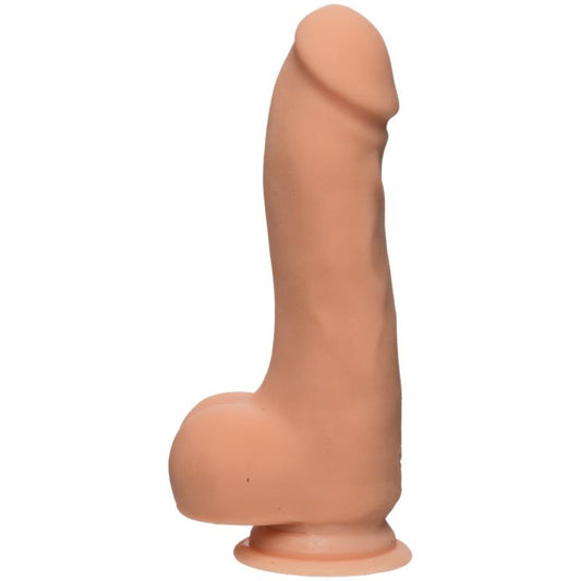 Dildo Dual Density Master D con Testículos 7.5 Ultraskyn Vainilla