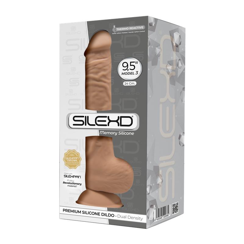 Dildo Dual Density Mod. 3 - 9.5 Caramel