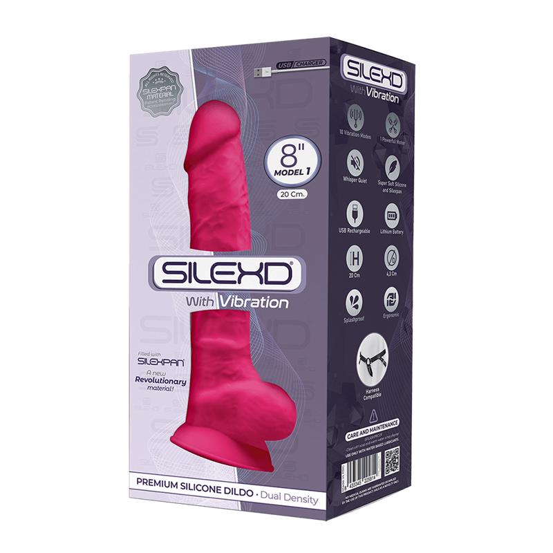 Dildo Dual Density Model 1 (8) 10 Funciones Recargable por USB Rosa