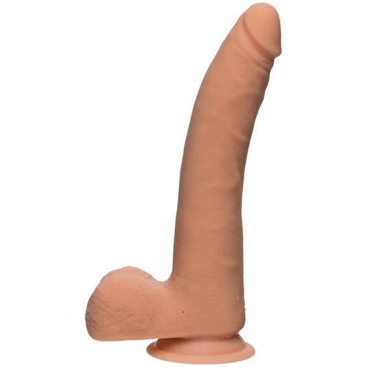 Dildo Dual Density Realistic D Slim con Testículos 9 Vainilla