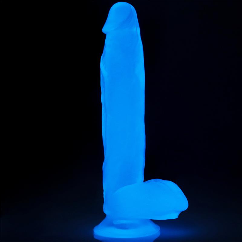 Dildo Lumino 10 Luz Azul