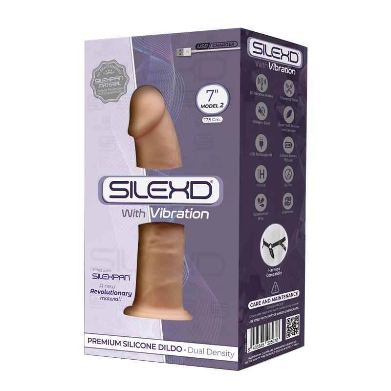 Dildo SilexPan 10 Funciones de Vibración Model 2 - 7 Natural