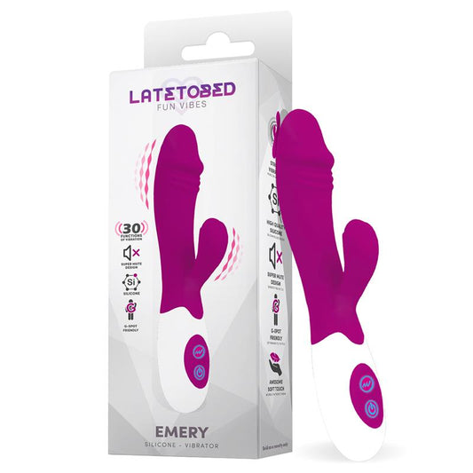 Emery Vibrador con Estimulador Silicona