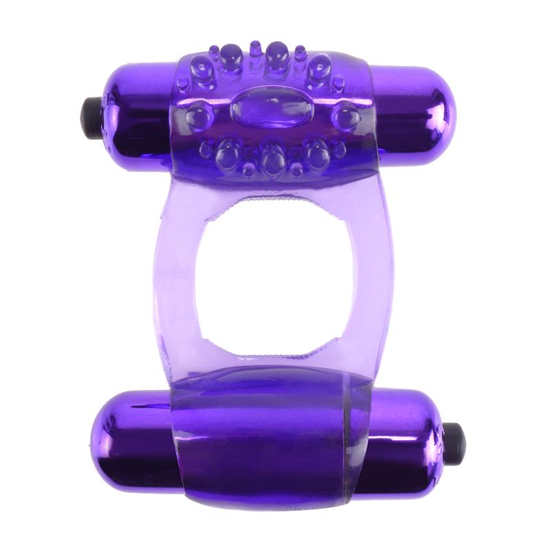 Fantasy C-Ringz Super Anillo Doble Vibración Púrpura