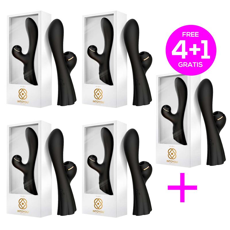 Pack 4+1 Feliona Vibrador y Succionador de Clítoris con Touch Control Punto G